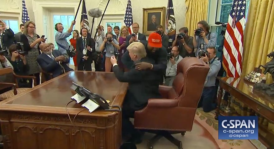 Kanye West Meets With Donald Trump In The Oval Office