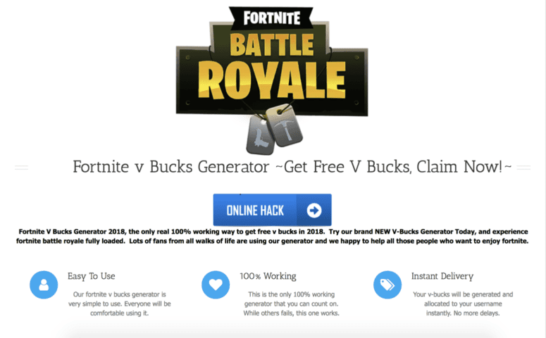 Fortnite “free V-Bucks” scams are taking over : what's