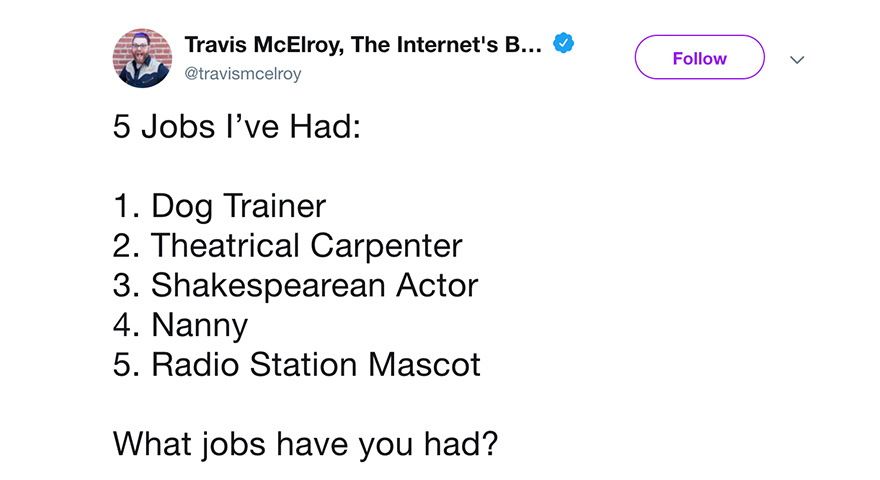 5 Jobs I Have Had Twitter Memes