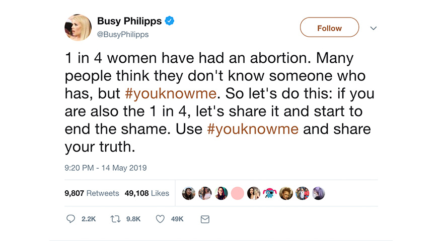 Busy Philipps’ #YouKnowMe Inspires People To Share Their Abortion Stories
