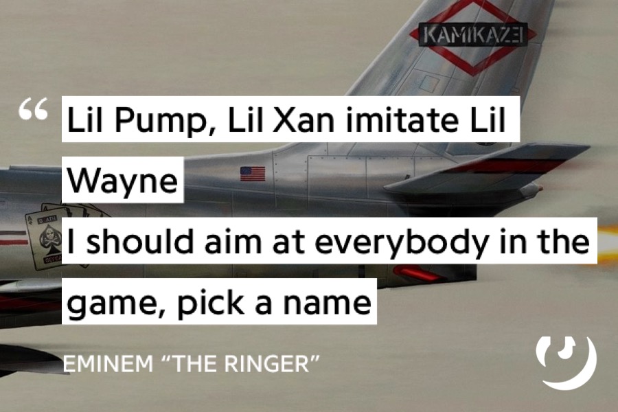 Lyrics from Eminem's "The Ringer"