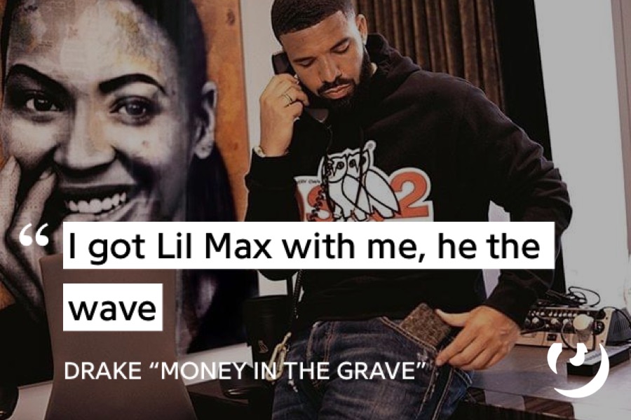 Lyrics from "Money In the Grave" by Drake