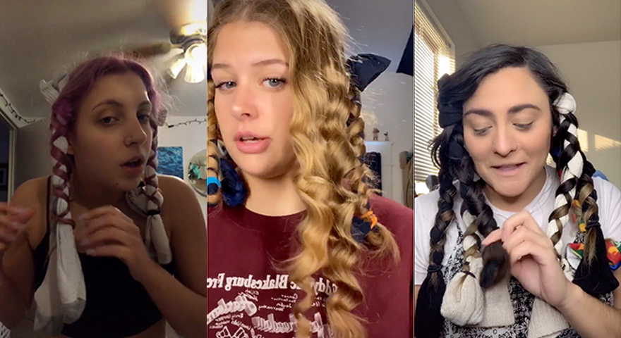 Check Out TikTok’s ‘Sock Curls’ Hair Styling Trend