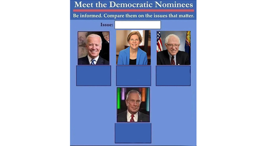 Meet The Democratic Nominees Memes: Compare Them On The Issues That Matter