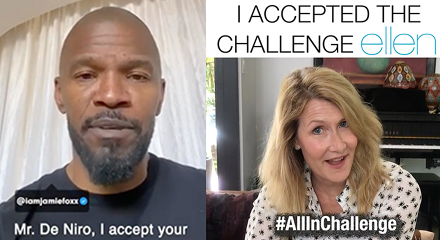 Celebrities Raise Money For Charity With The #AllInChallenge