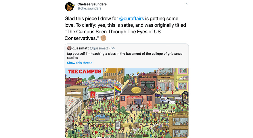 ‘The Campus Seen Through The Eyes of US Conservatives’ Memes