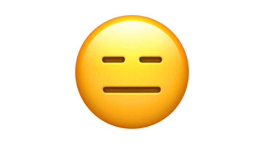 Expressionless Face Emoji 😑
