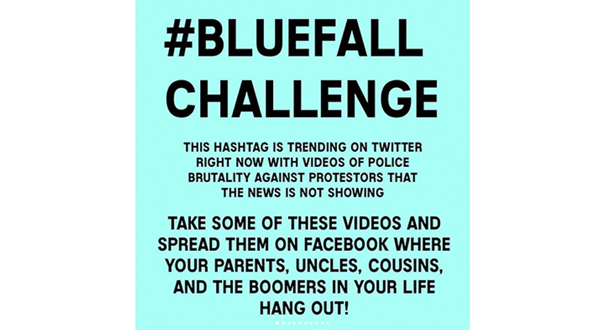 Hashtag #BlueFall Spreads Footage Of Police Brutality