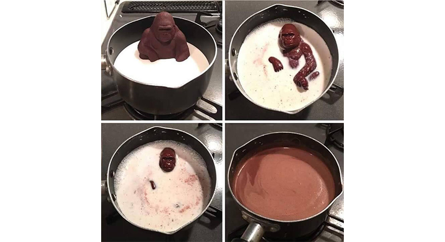 Chocolate Gorilla Melting In Milk Memes