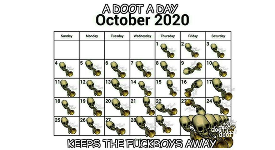 Doot Doot, Skeleton, & Skull Trumpet Memes For Spoopy Season 2020