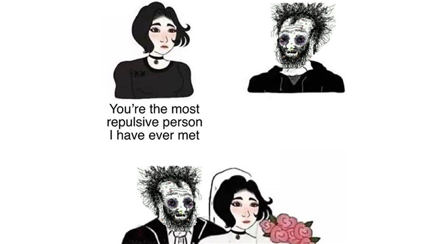 ‘You Are The Most Repulsive’ Creepy Doomer + Girl Memes