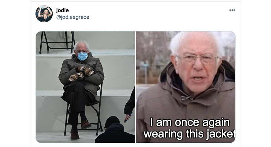 Bernie Sanders’ Inauguration Outfit Memes