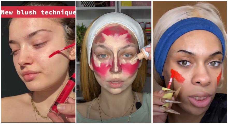 The Red Lipstick Blush Trend On TikTok