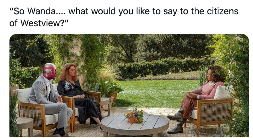 Oprah Interviewing Wanda And Vision Memes