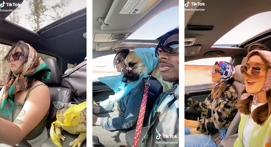 ‘Please Don’t Go’ Driving With Headscarf TikTok Trend