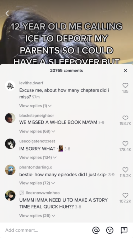 what does skipped/missed an episode mean on TikTok